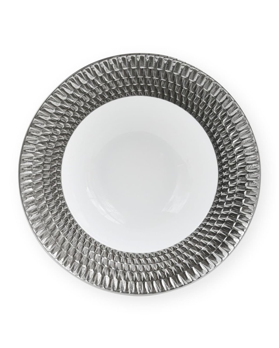 Twist Platinum Rim Soup Plate